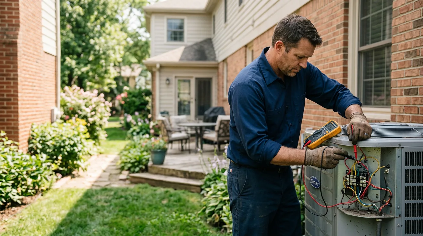 HVAC technician working near Rockwood, MI